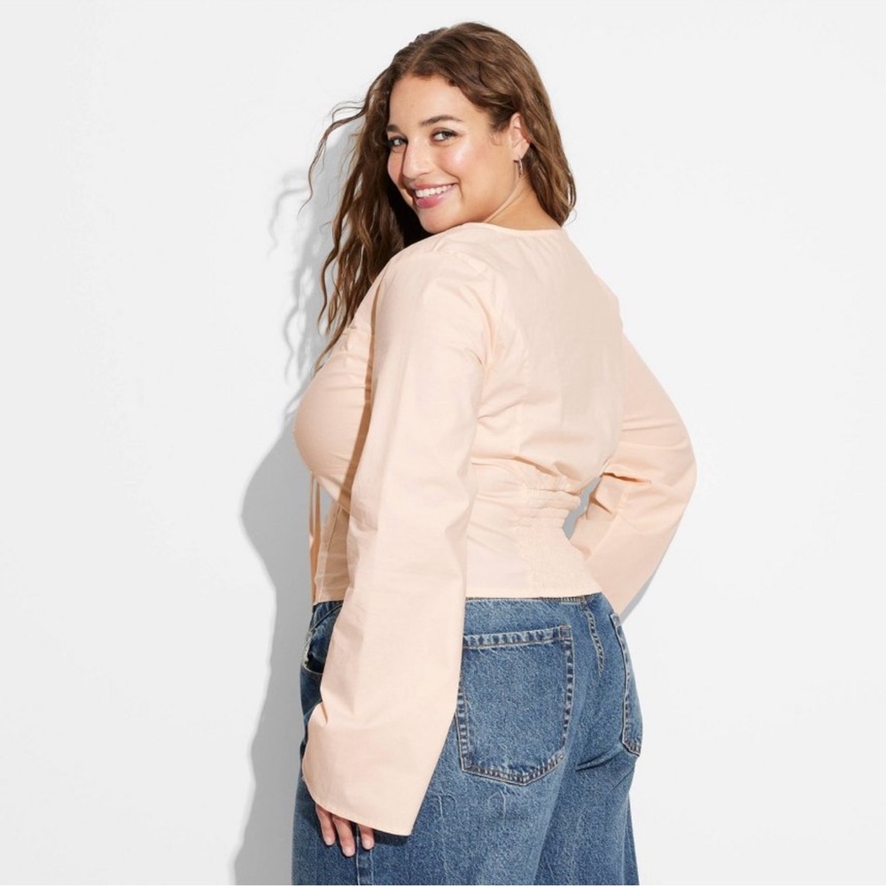 Wild Fable Fitted Poplin Top